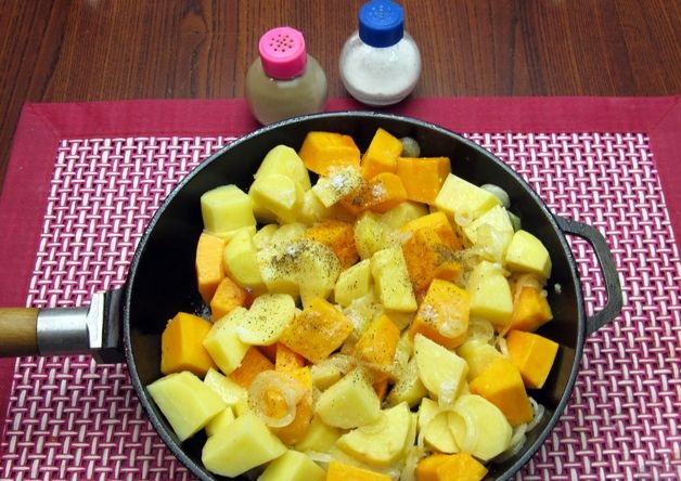 Baked Potatoes with Pumpkin in Kefir step 6