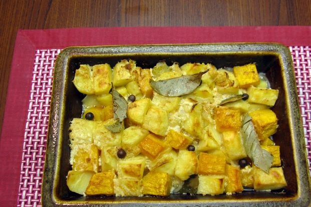 Baked Potatoes with Pumpkin in Kefir step 10