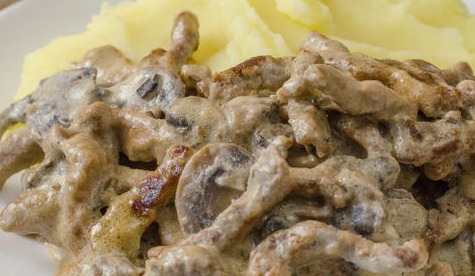 Beef Stroganoff with Mushrooms