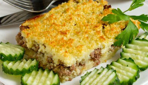 Casserole with Minced Meat and Couscous