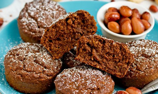 Bean Muffins with Cocoa and Peanuts (no Flour)