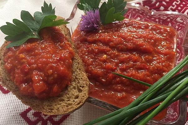 Adjika – Spicy Spread on Bread