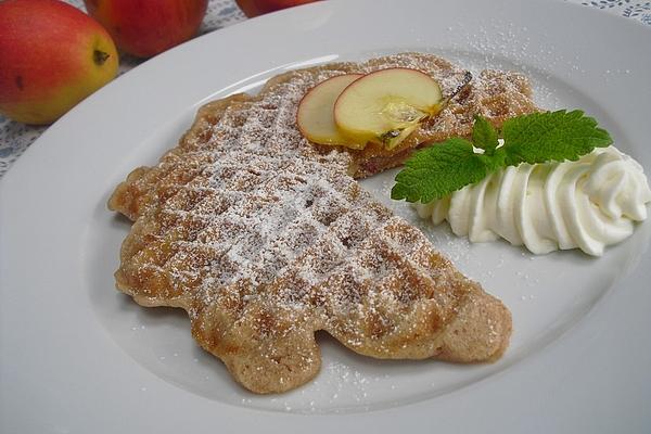 Apple and Nut Waffles