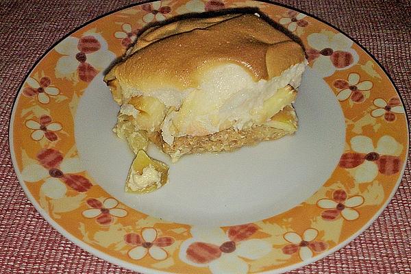 Apple and Rusks Casserole Covered with Snow