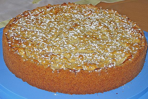 Apple Pie with Marzipan Topping