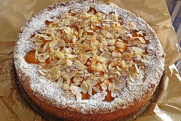 Apricot Cake with Almond Glaze
