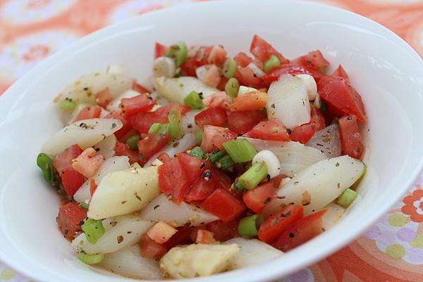 Asparagus with Tomato Salsa