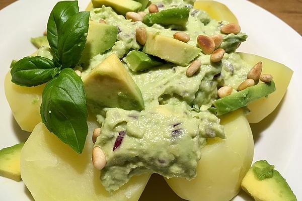 Avocado Cream with Jacket Potatoes