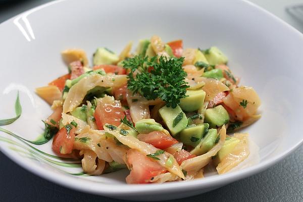 Avocado Salad with Smoked Salmon