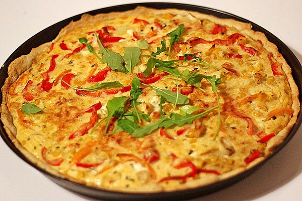 Axoras Vegetable Quiche with Goat Cheese