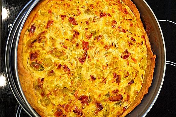 Bacon and Leek Quiche