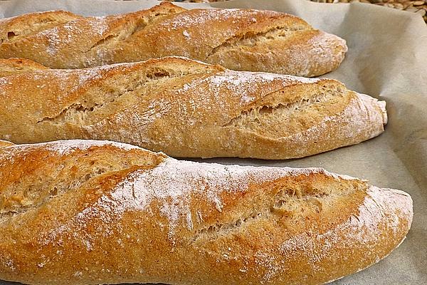 Baguette with Sourdough and Pre-dough