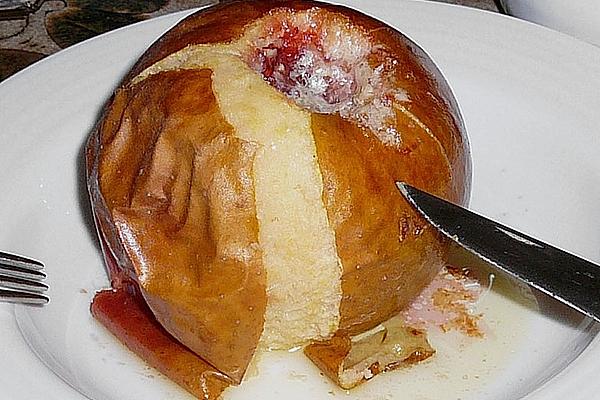 Baked Apples with Almond Sauce