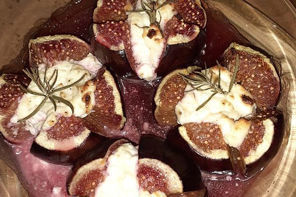 Baked Figs with Feta Cheese