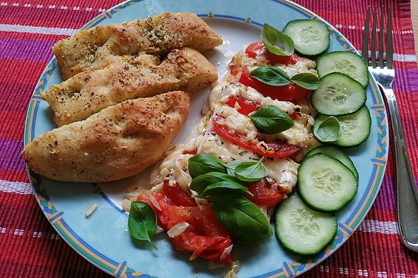 Baked Mozarella Tomatoes