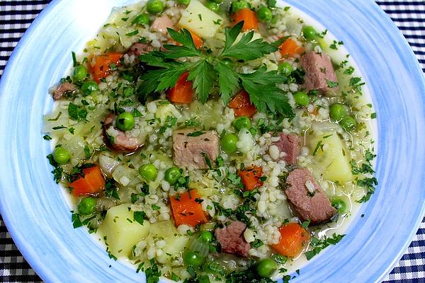 Barley Stew with Smoked Pork