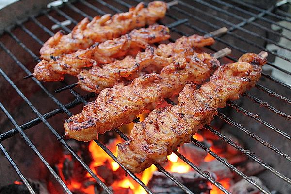 BBQ Prawns in Honey Mustard Sauce
