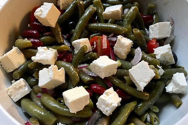 Bean Salad with Sheep Cheese