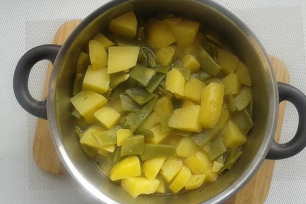 Bean Soup Made from Green Runner Beans