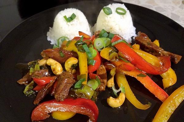 Beef Cashew Pan