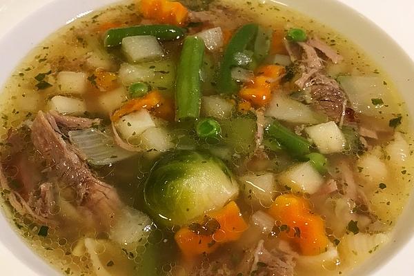 Beef Consommé with Vegetables