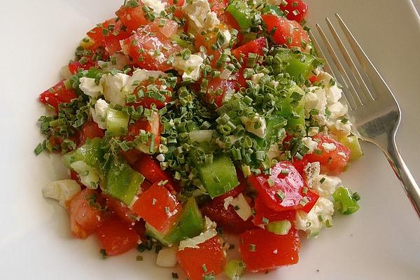 Bell Pepper and Feta Salad