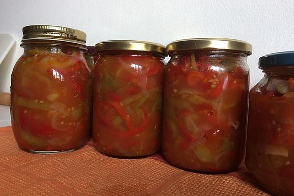 Bell Pepper Salad in Glass
