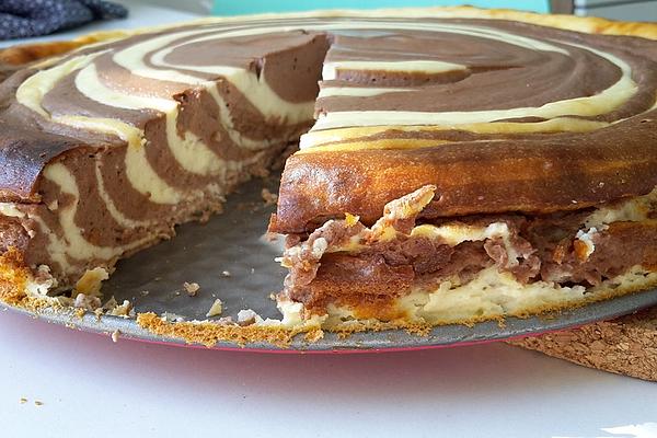 Bottomless Zebra Cheesecake