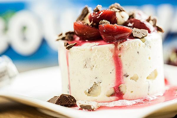 Bounty Ice Cream Tart with Cherries