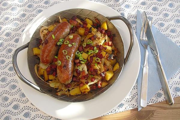 Braised Cabbage with Sausage