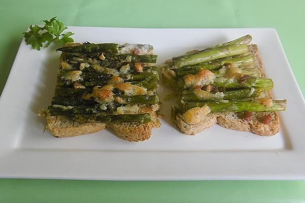 Brigitte`s Asparagus Cake with Cheese – Cream – Topping