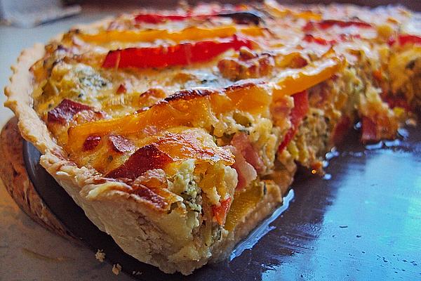 Broccoli and Pepper Quiche