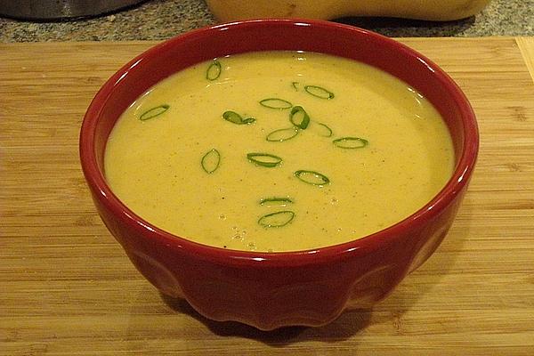 Butternut Squash Soup with Pear and Coconut Milk