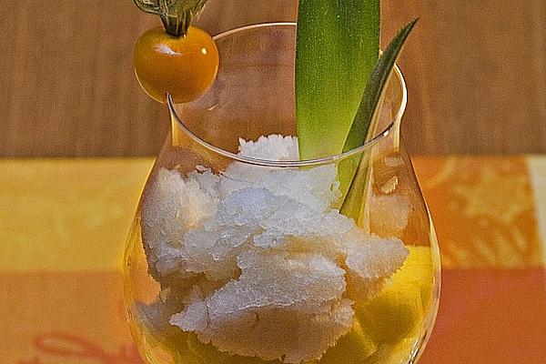Caipirinha Sorbet with Pineapple
