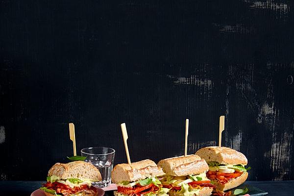 Caprese Bacon Ciabatta Sandwich