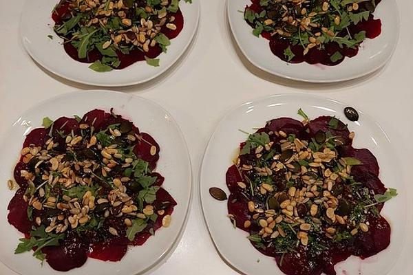 Carpaccio Of Beetroot with Sage-tomato Butter