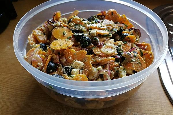 Carrot Salad with Sheep Cheese