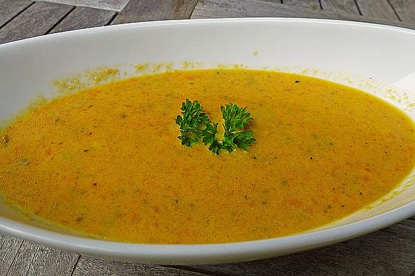 Carrot Soup with Minced Meat
