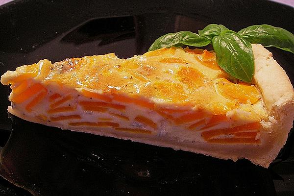 Carrots Quiche with Gorgonzola
