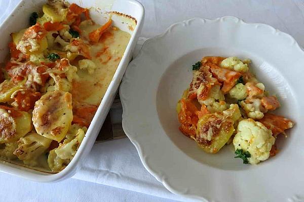 Cauliflower and Sweet Potato Casserole
