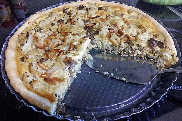Cauliflower Mince Quiche