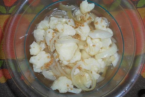 Cauliflower, Sweet and Sour Pickled