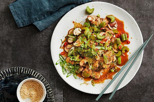 Celery – Mushroom – Japanese Style Salad