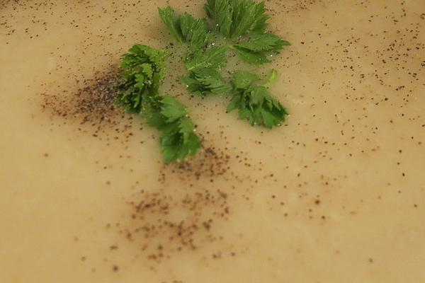 Celery Soup Great-grandmother`s Style