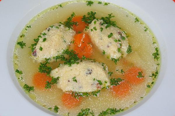 Cheese and Bacon Semolina Dumplings