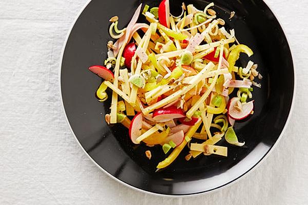 Cheese Salad with Turkey Breast