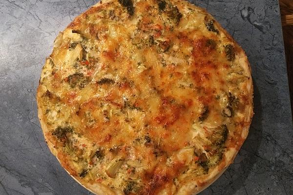 Chestnut and Broccoli Quiche