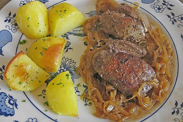 Chicken Liver with Braised Onions