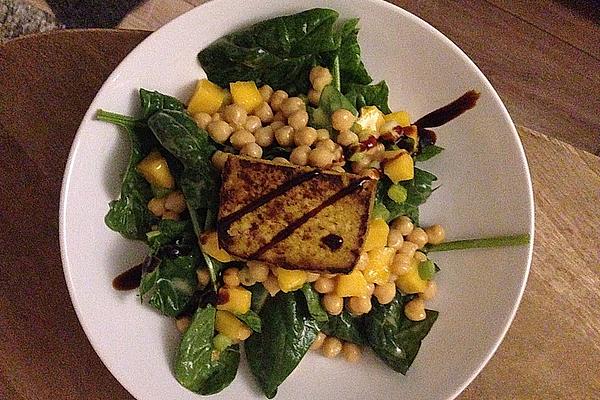 Chickpea and Mango Salad with Spring Onions