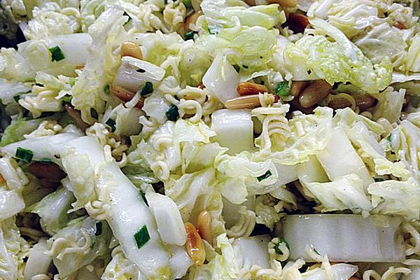 Chinese Cabbage with Spring Onions and Roasted Stones